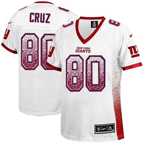 Women's Limited Victor Cruz Nike Jersey White - #80 Drift Fashion NFL New York Giants